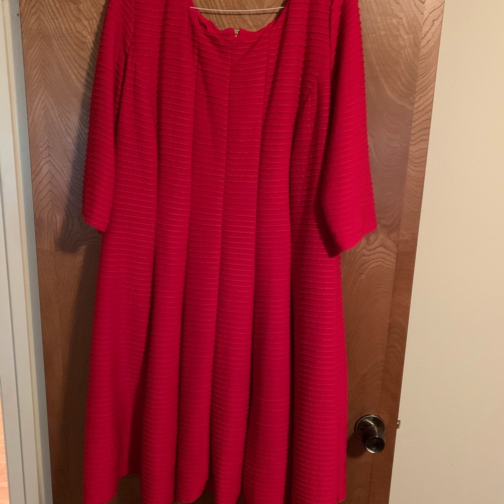 Red Ruched dress size 24